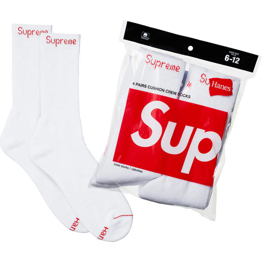 SUPREME CALCETAS hanes blancas